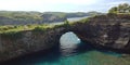 Hollow rock in the sea of Ã¢â¬â¹Ã¢â¬â¹Nusapenida fault.